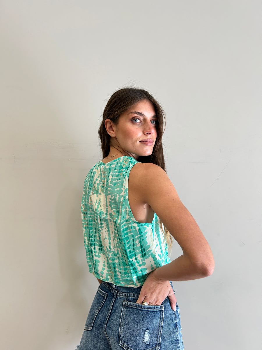 FREELOVE Gilet Gipsy Verde Acqua