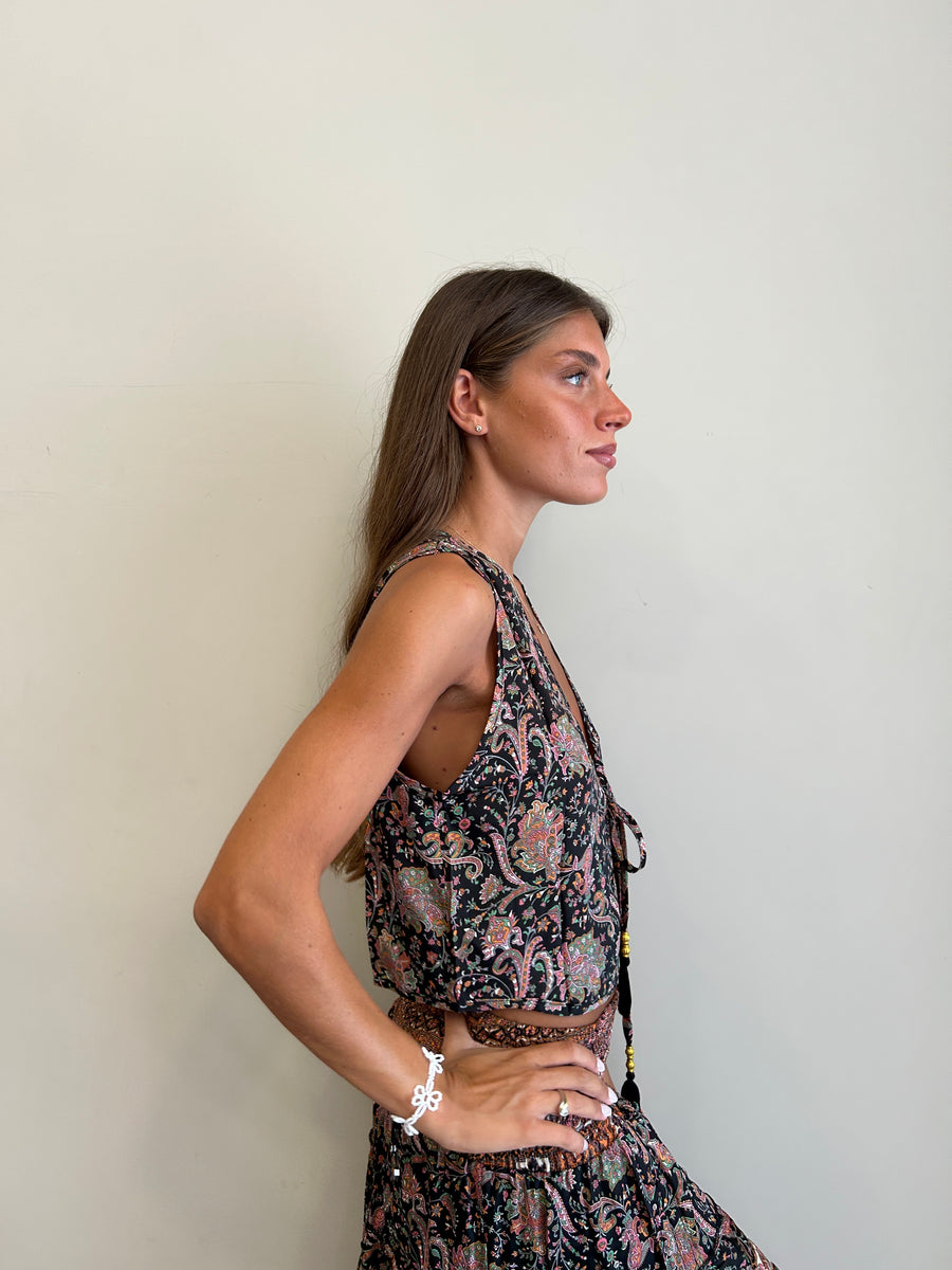 FREELOVE GILET seta Diamond Black