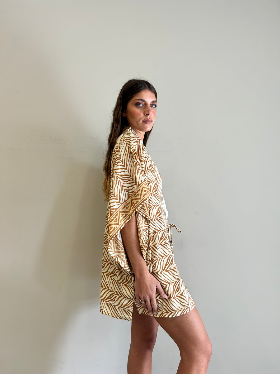FREELOVE Kimono Fairy seta Boho Sand
