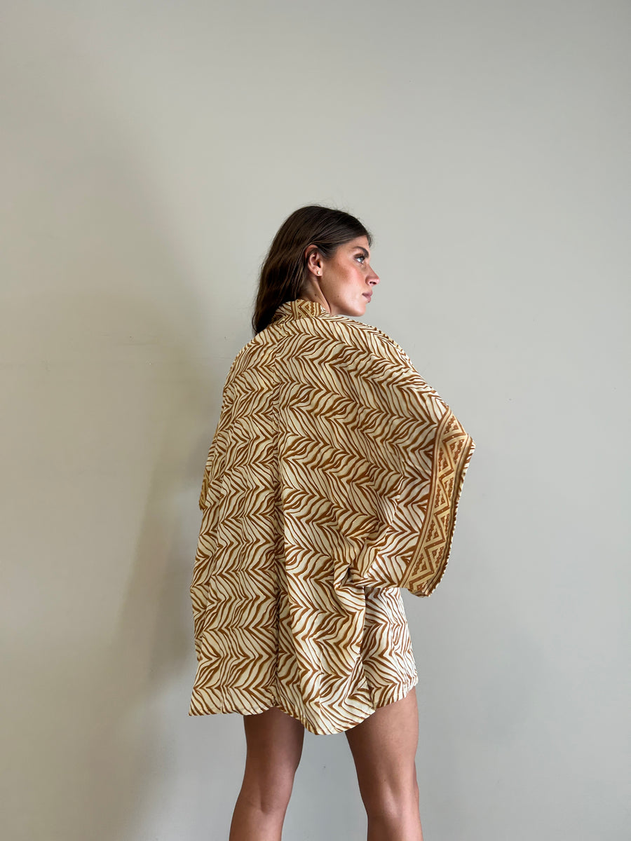 FREELOVE Kimono Fairy seta Boho Sand