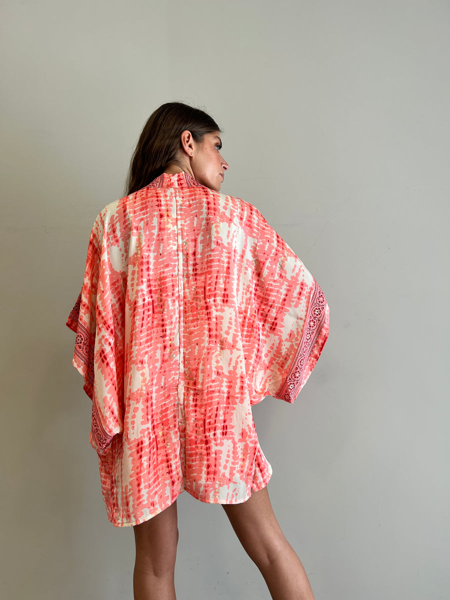 FREELOVE Kimono Fairy seta Gipsy Coral