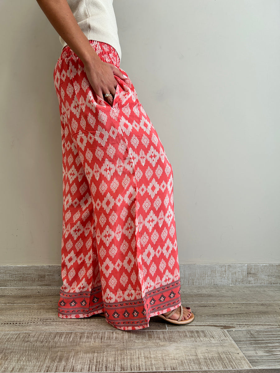 FREELOVE Panta Freelove Seta Tribal Coral
