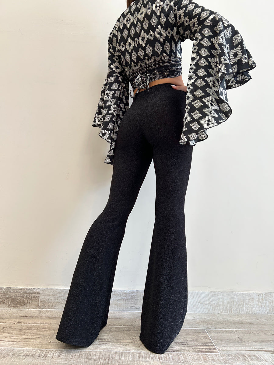 MATINEE Pantalone SILVIA lurex nero