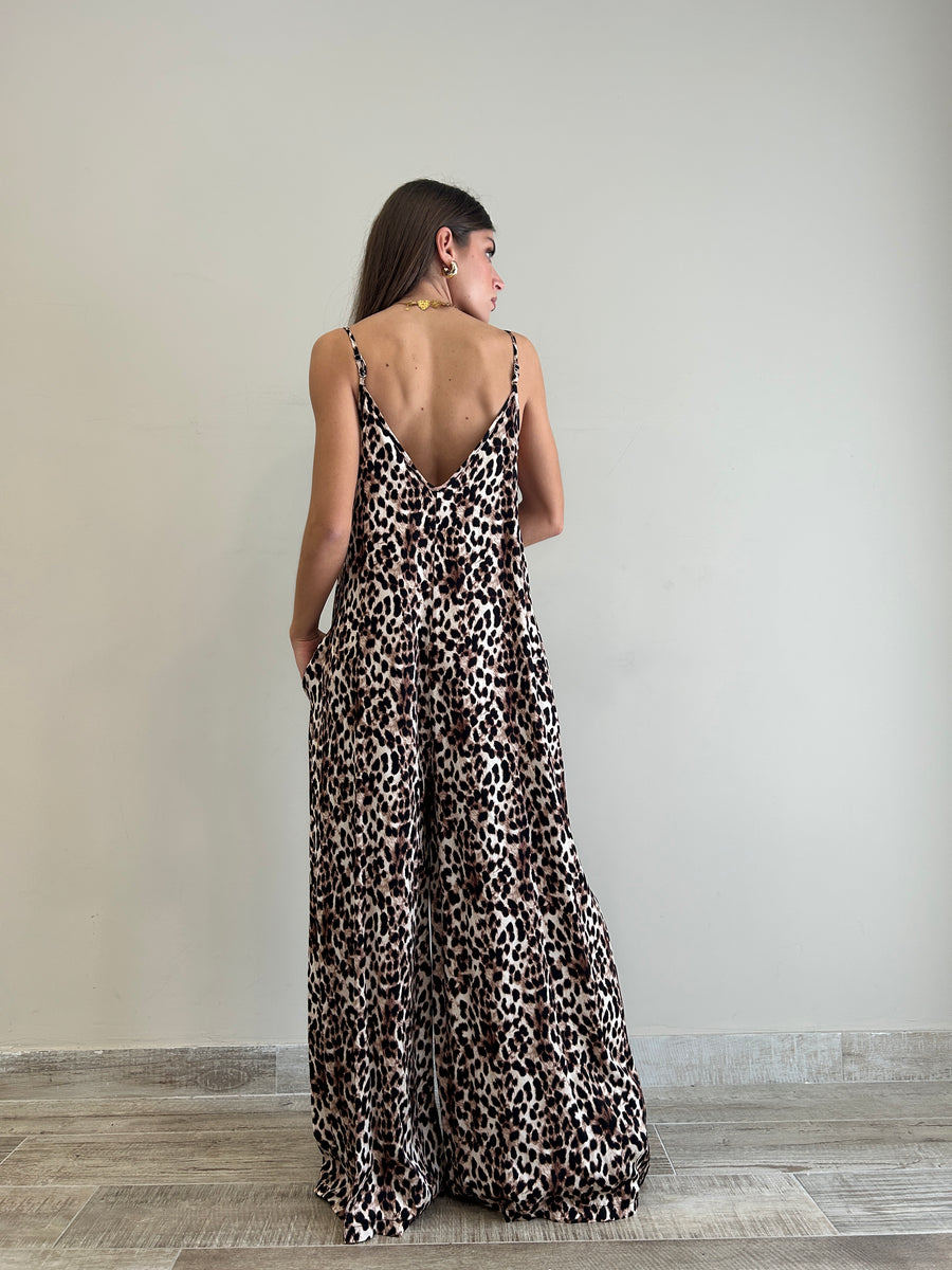 MOTEL Tuta palazzo leopard