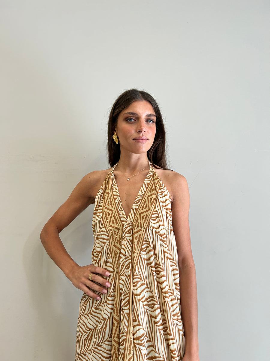 FREELOVE Abito lungo BEACH LONG seta Boho Sand