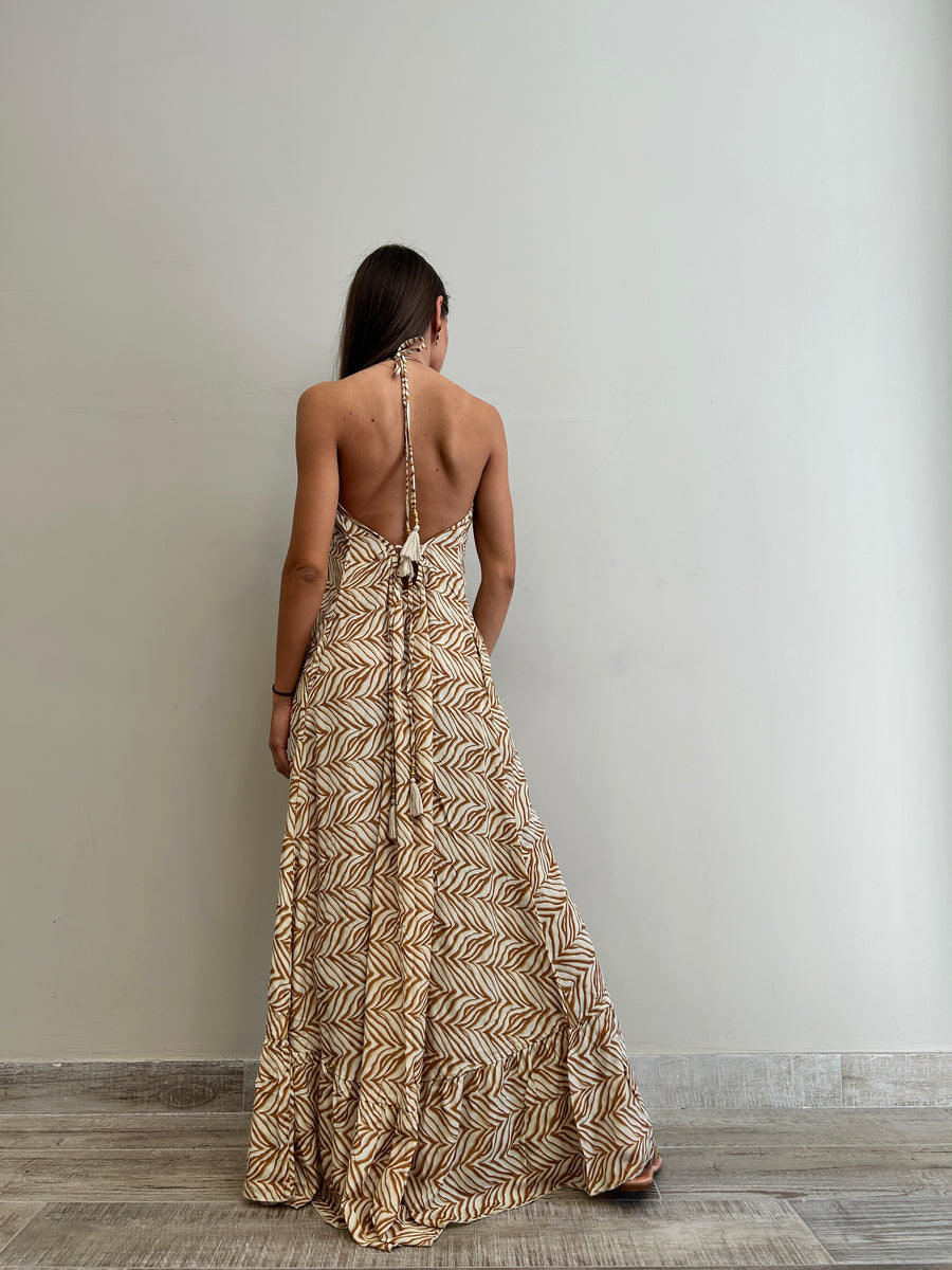 Freelove Abito lungo MOON seta Boho Sand