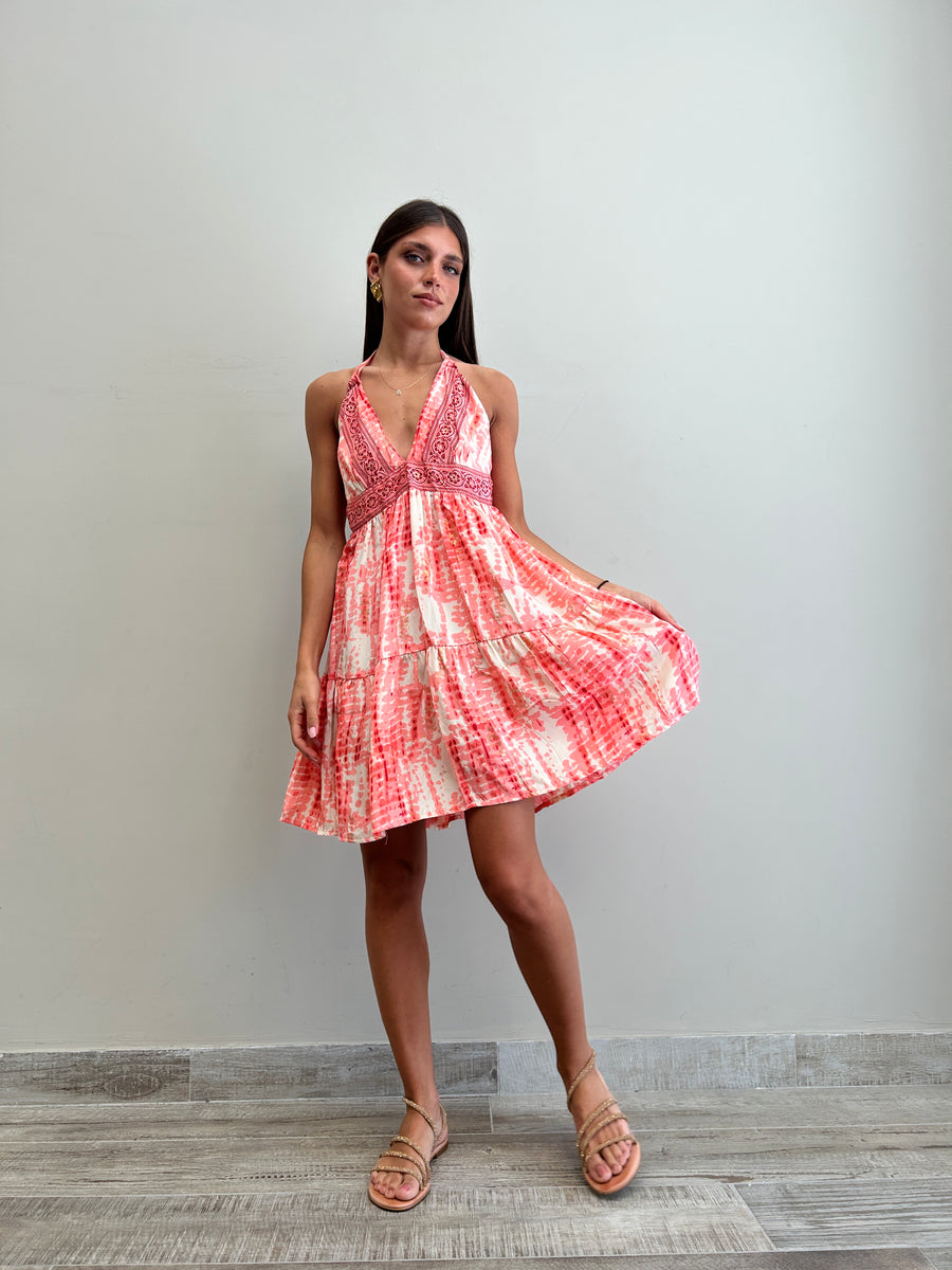 FREELOVE Abito MARINA seta Gipsy Coral