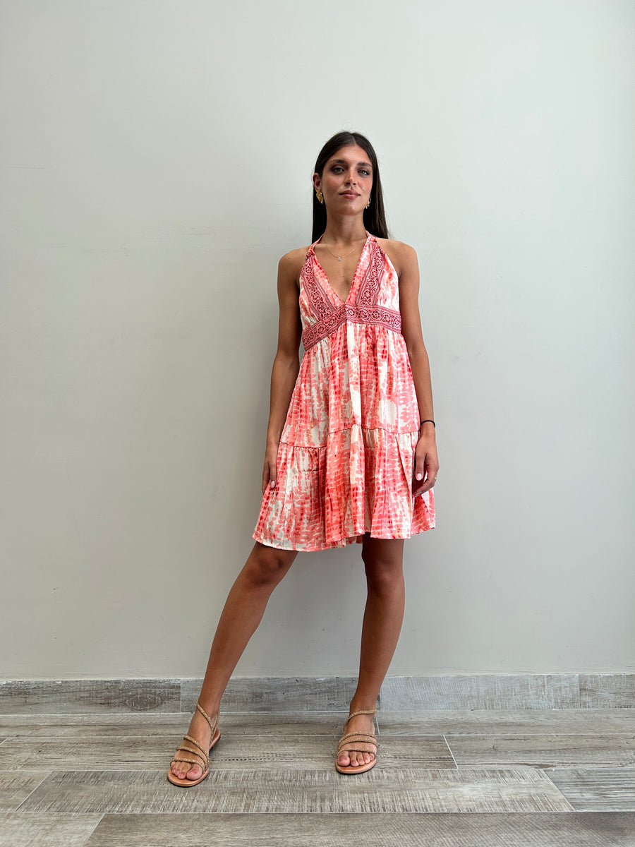 FREELOVE Abito MARINA seta Gipsy Coral