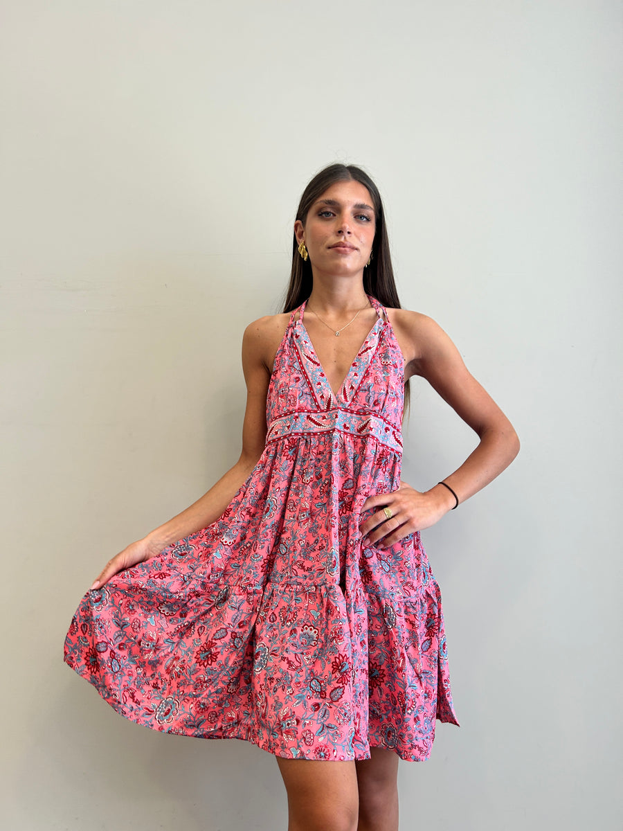 FREELOVE Abito MARINA seta Wanderlust coral
