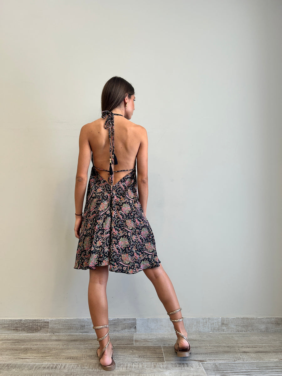 FREELOVE Abito BEACH SHORT Seta Diamond Black