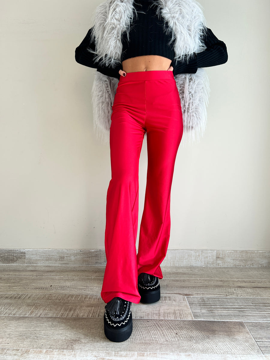 MATINEE Leggings zampa lycra rosso