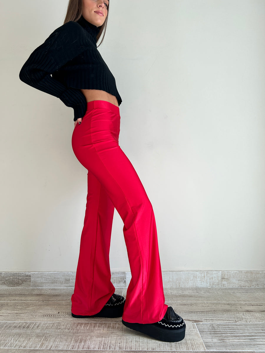 MATINEE Leggings zampa lycra rosso