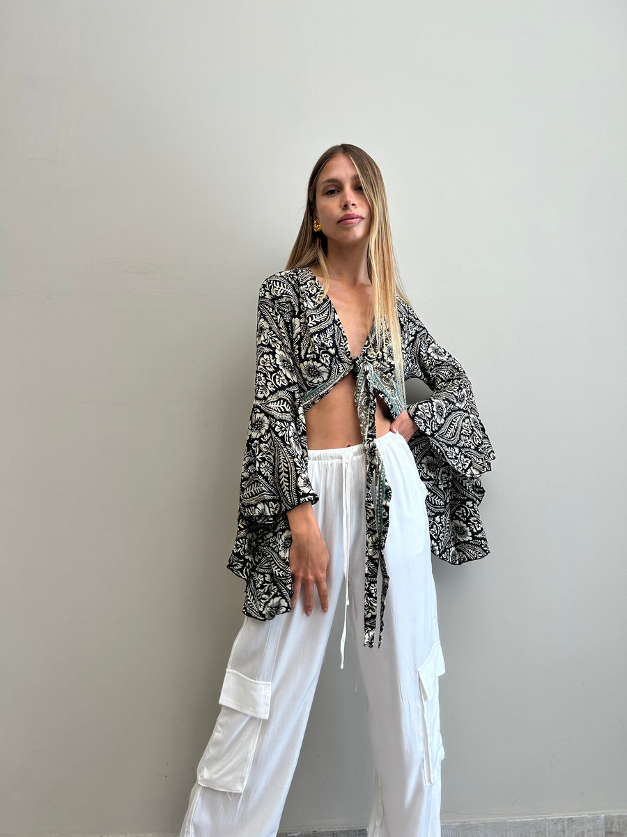 FREELOVE Gipsy top seta Coachella black