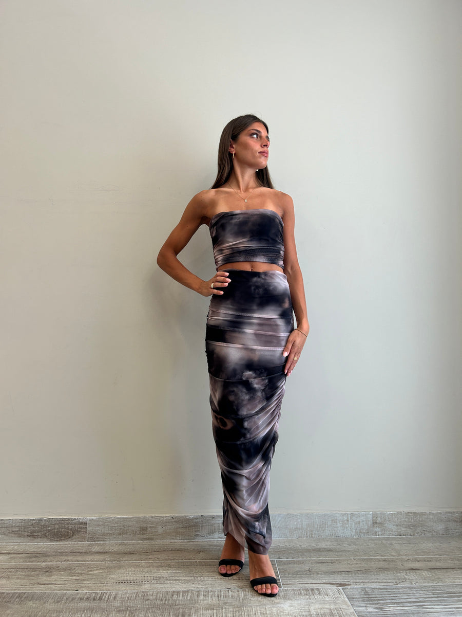 GIPSY INSIDE Set Top e gonna  tulle fantasia