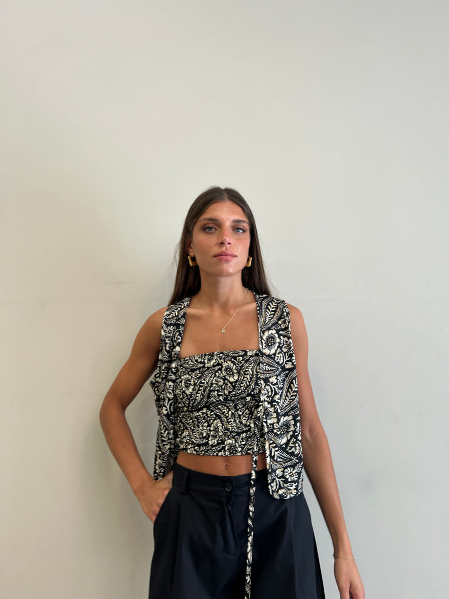 FREELOVE Gilet seta Coachella Black