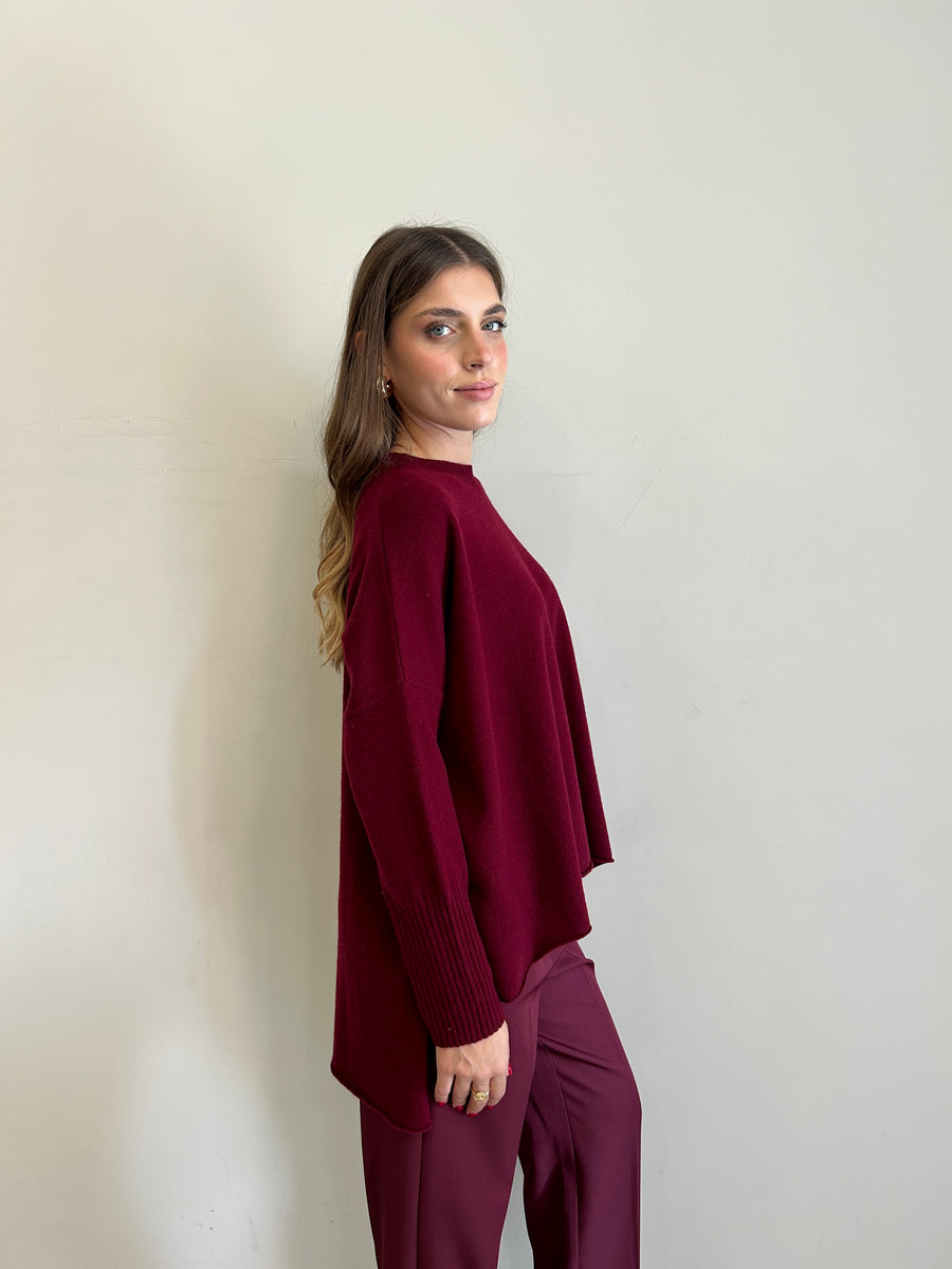 DIXIE Maglione In Lana Bordeaux