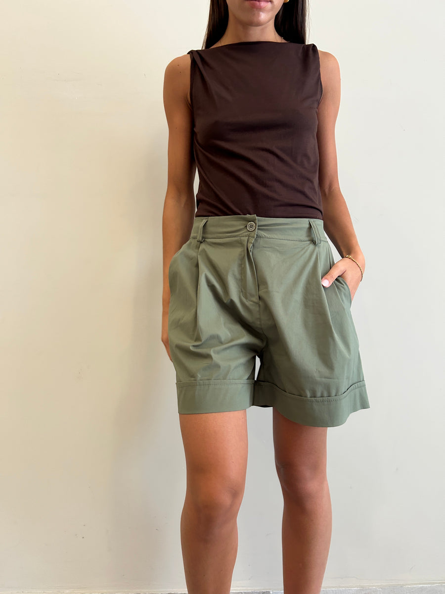 GIPSY INSIDE Bermuda Verde Militare