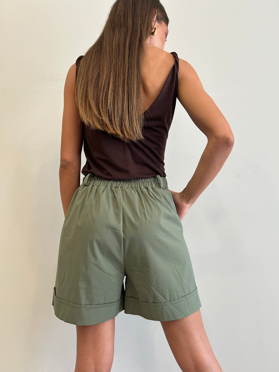 GIPSY INSIDE Bermuda Verde Militare
