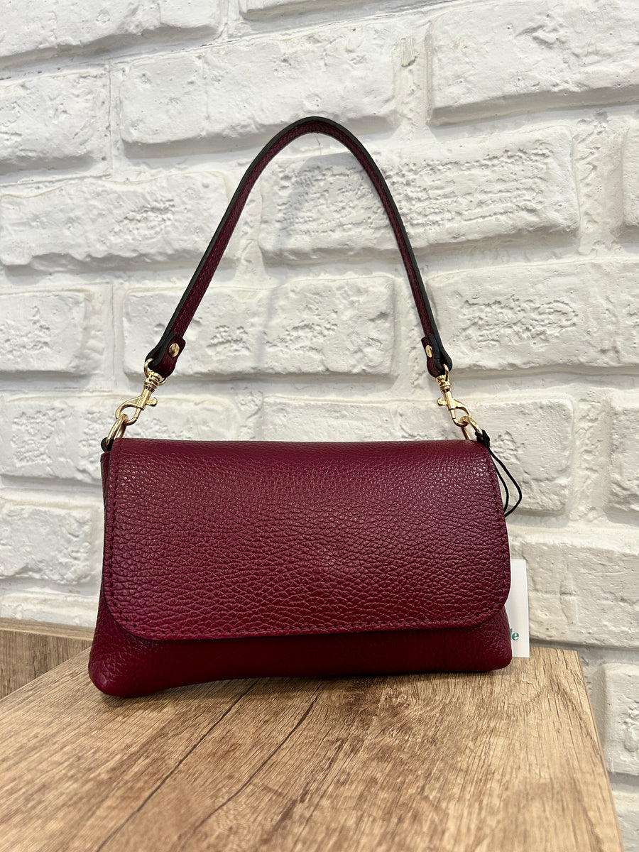 GIPSY INSIDE Borsa pelle bordeaux