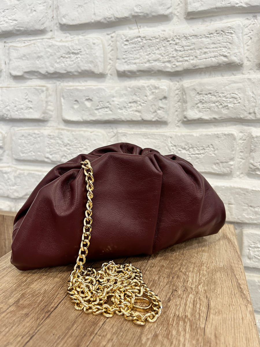 GIPSY INSIDE Borsa pelle bordeaux