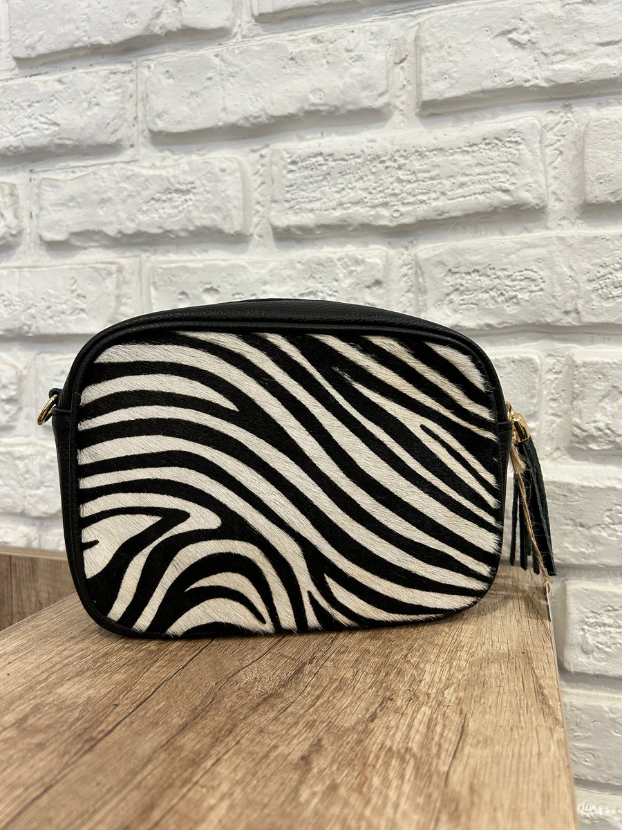 GIPSY INSIDE Borsa pelle zebra