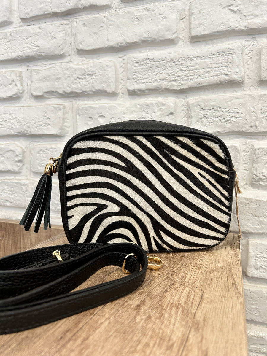 GIPSY INSIDE Borsa pelle zebra