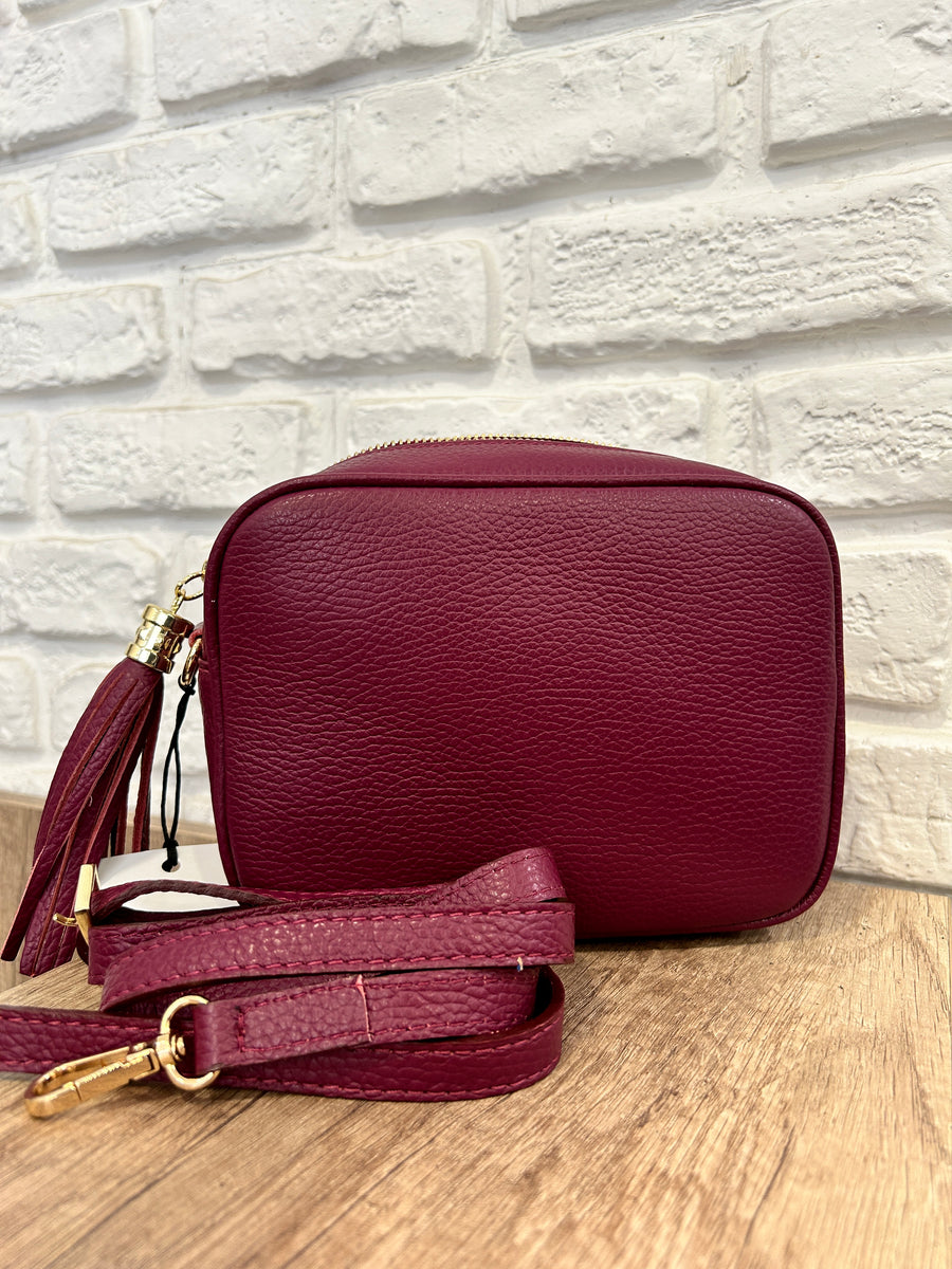 GIPSY INSIDE Borsa pelle bordeaux