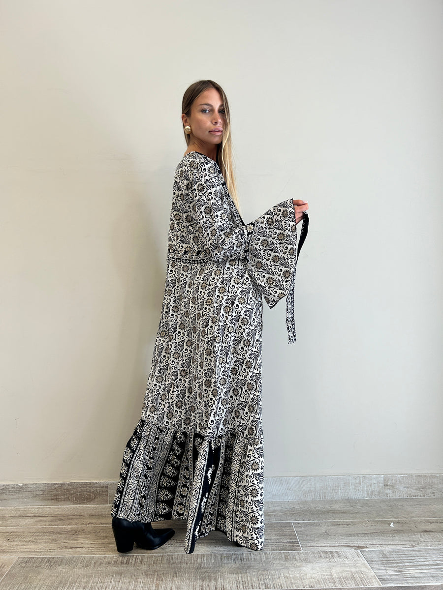 FREELOVE Abito KIMONO Seta Sunrise