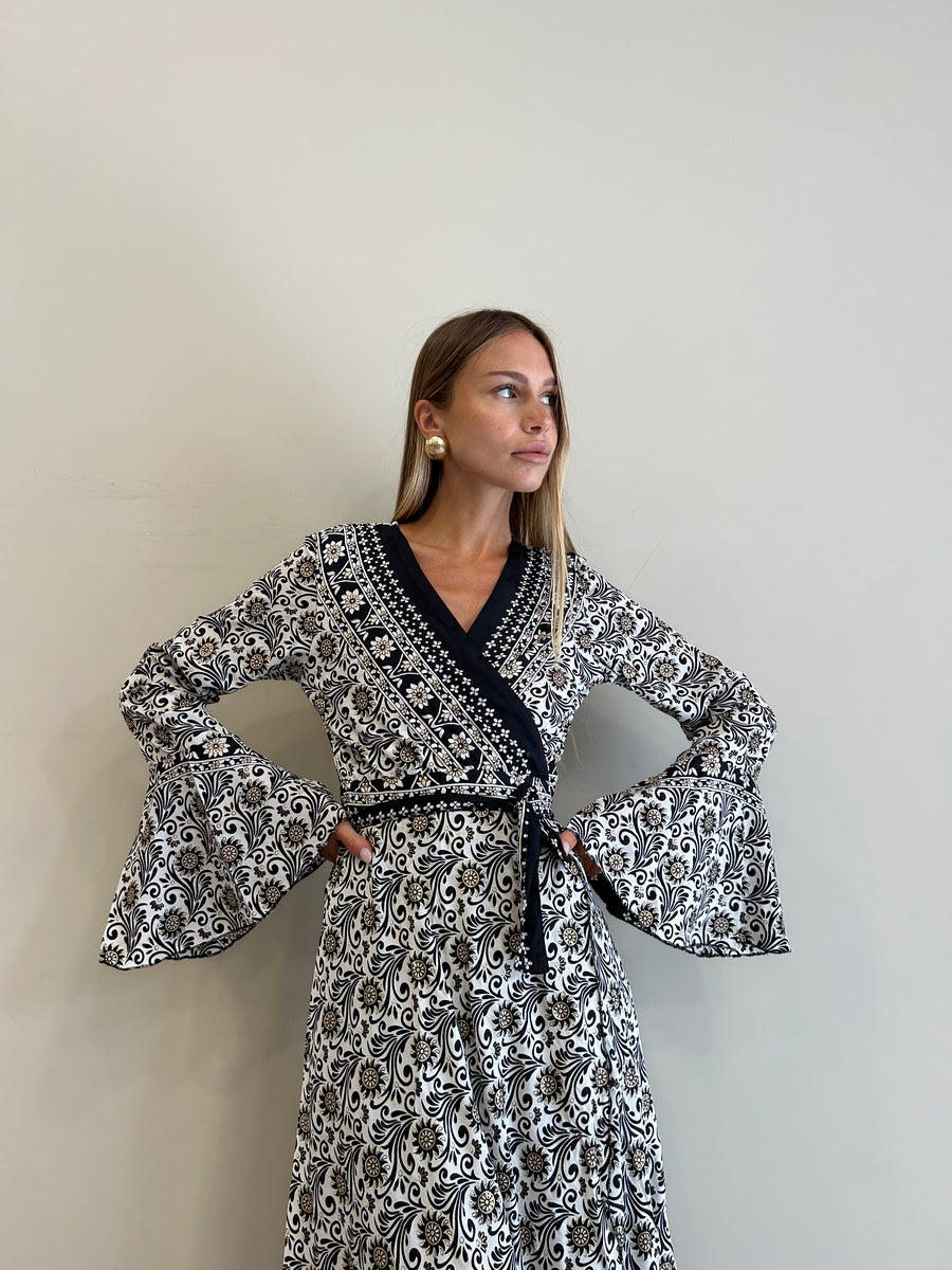 FREELOVE Abito KIMONO Seta Sunrise