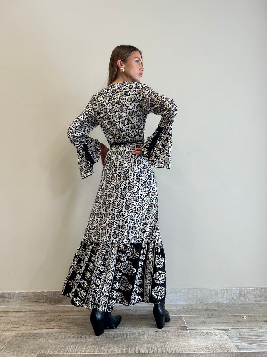 FREELOVE Abito KIMONO Seta Sunrise