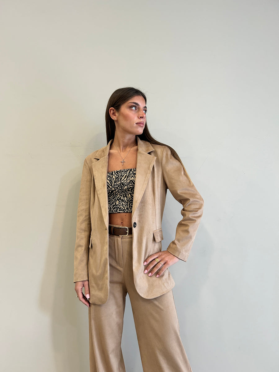 MOTEL Blazer eco daino camel