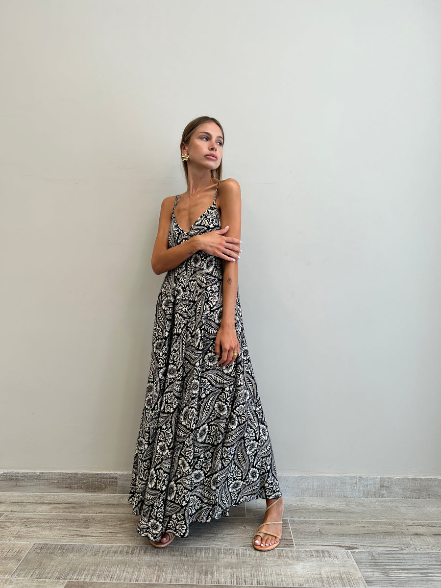 FREELOVE Abito lungo HARMONY Coachella Black