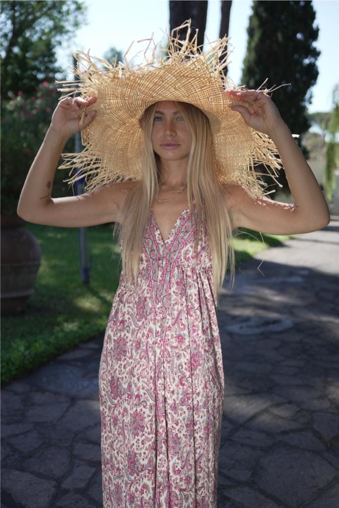 FREELOVE Abito Lungo BEACH LONG Seta Diamond Peach