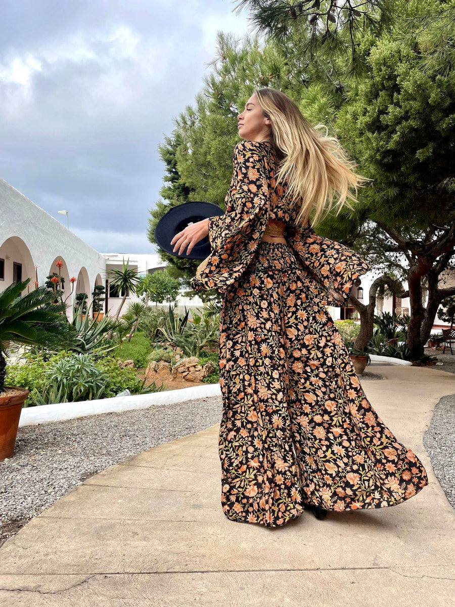 FREELOVE Life Palazzo Pants Seta Marigold Black
