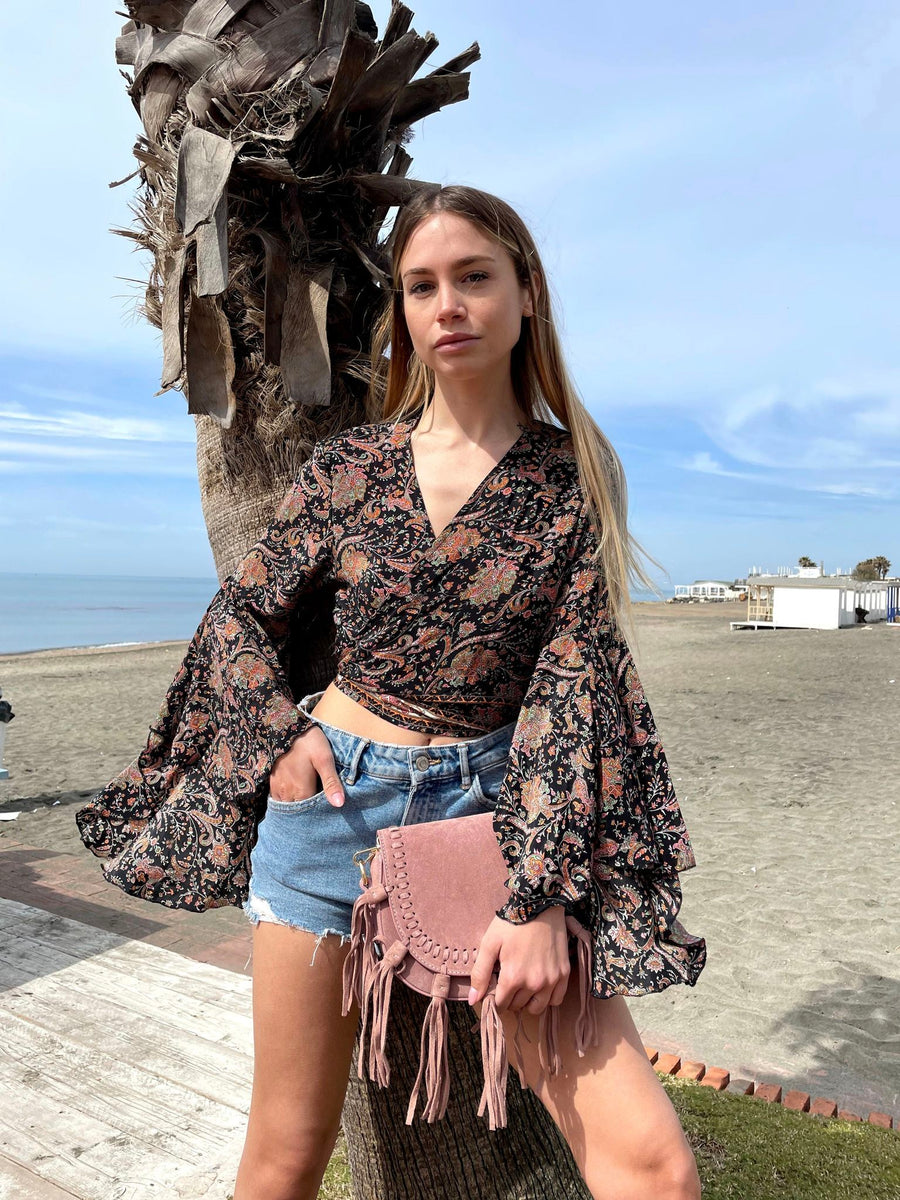 FREELOVE GIPSY TOP Seta Diamond Black