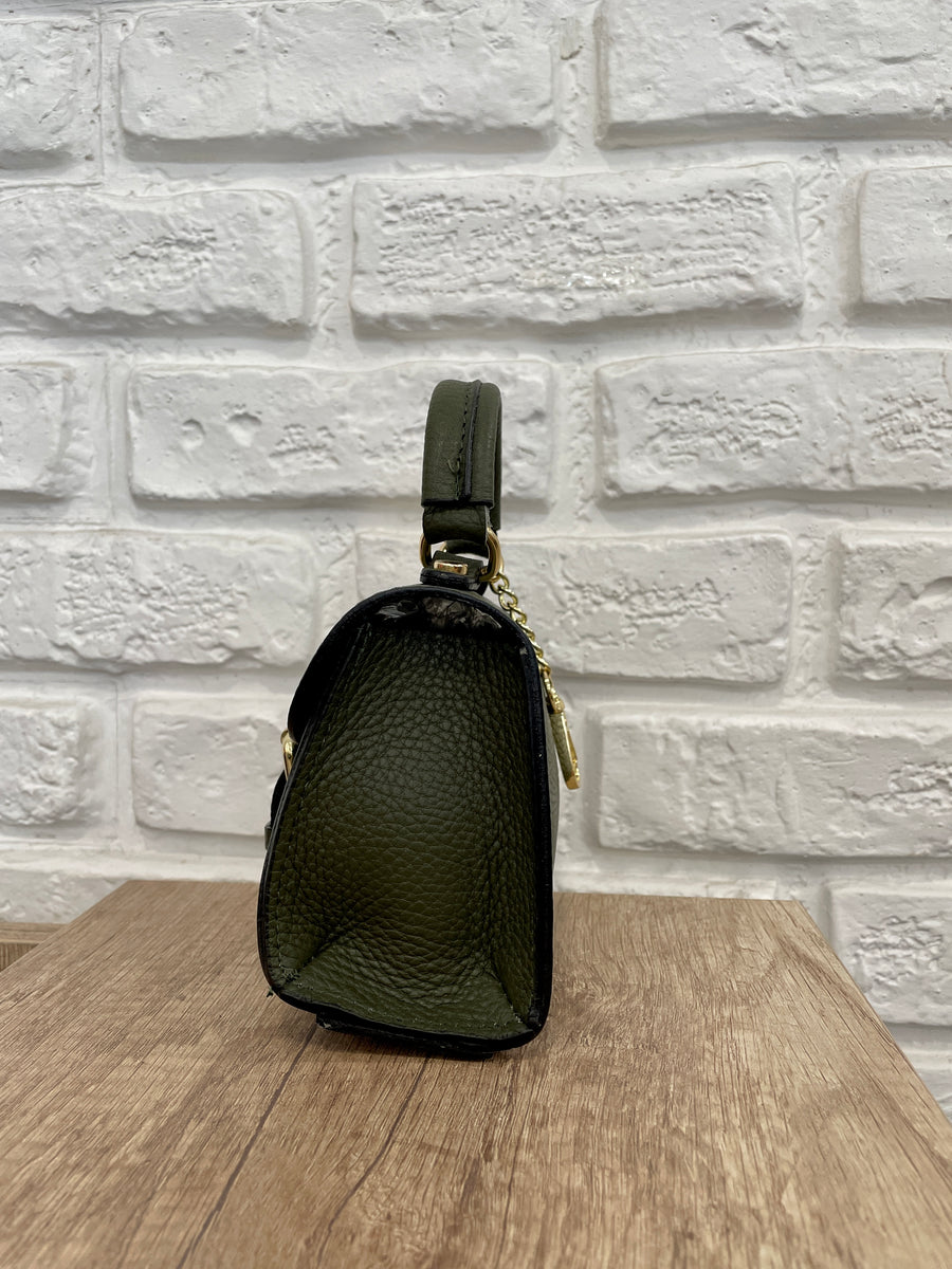 GIPSY INSIDE Mini borsa pelle verde